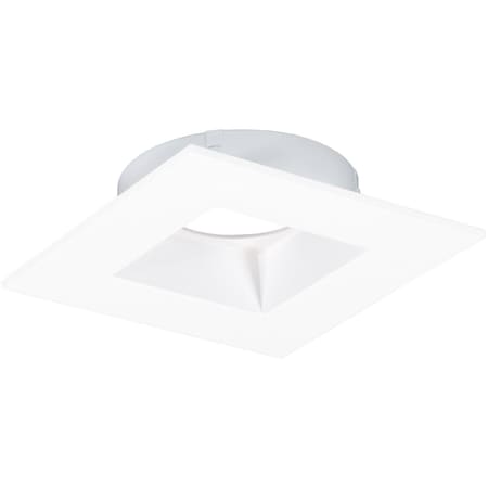Brillantez 4 in. Square Trim Downlight for RLF-4115 Light Engine, White BR3001358